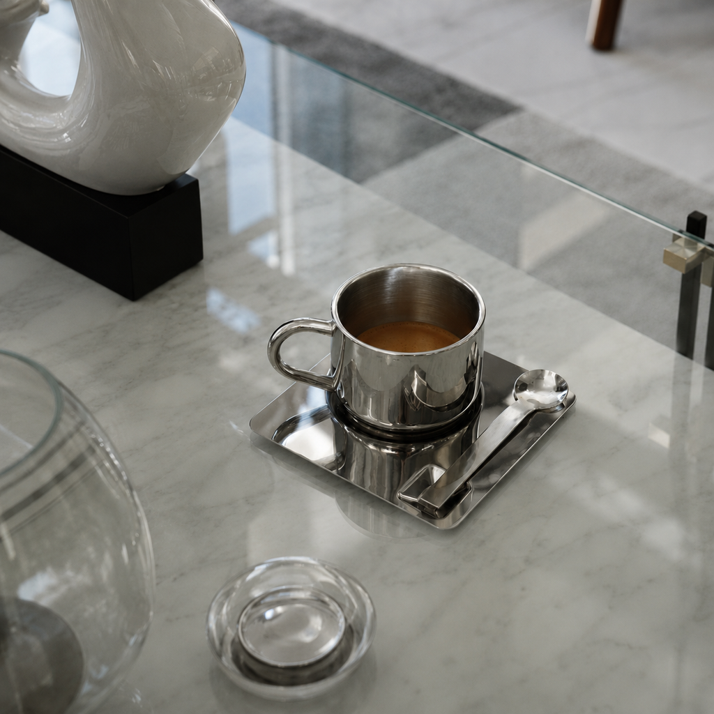 Chrome Espresso Set